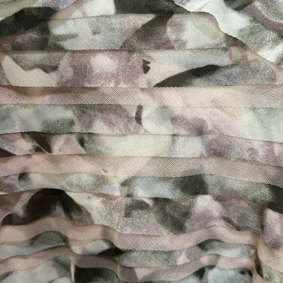 BCBGMaxazria Erika Tulle Tiered Strapless Gown - Watercolor Agate Size S - Picture 6 of 9